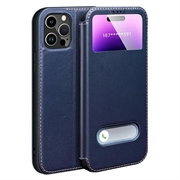 iPhone 16 Pro Max Dual View Custodia Flip in pelle - Zaffira