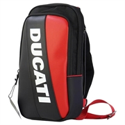 Borsa a tracolla Ducati con tracolla regolabile - Nero / Rosso