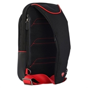 Borsa a tracolla Ducati con tracolla regolabile - Nero / Rosso