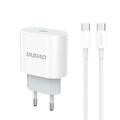 Caricabatterie da muro Dudao A14EUC da 20W con USB-C PD e cavo USB-C - Cavo