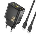 Dudao A27 MaxC 35W GaN Caricabatterie da parete con cavo USB-C
