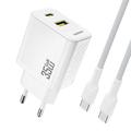 Dudao A27 MaxC 35W GaN Caricabatterie da parete con cavo USB-C