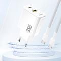 Dudao A27 MaxC 35W GaN Caricabatterie da parete con cavo USB-C