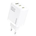 Caricabatterie da parete Dudao A29C 65W GaN con cavo USB-C - Bianco