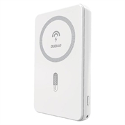 Power bank Dudao K14S MagSafe da 5000mAh con ricarica rapida USB-C da 20W - Bianco