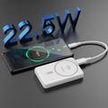 Power bank Dudao K14S MagSafe da 5000mAh con ricarica rapida USB-C da 20W - Bianco