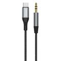 Dudao L11ProT Cavo da USB-C a Minijack - Tipo-C/3.5mm - 1m - Nero