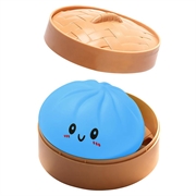 Giocattolo antistress a forma di gnocchetto con scatola a vapore - Blu