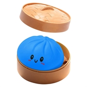 Giocattolo antistress a forma di gnocchetto con scatola a vapore - Blu