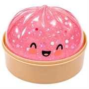 Dumpling Squishy Stress Relief Toy with Steamer Box (Open-Box Satisfactory) - Pink