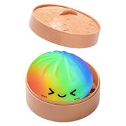 Giocattolo antistress a forma di gnocchetto con scatola a vapore - Arcobaleno