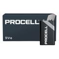 Pile alcaline Duracell Procell 6LR61/9V 673mAh - 10 pz.