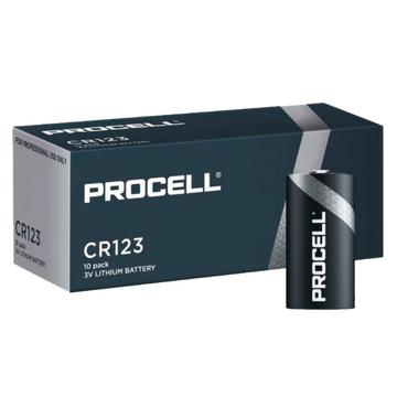 Pile alcaline Duracell Procell CR123 1400mAh - 10 pezzi.