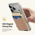 Portacarte magnetico Dux Ducis Arch con MagSafe e protezione RFID - Colore kaki