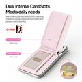 Portacarte magnetico Dux Ducis Arch con MagSafe e protezione RFID - Rosa