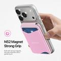 Portacarte magnetico Dux Ducis Arch con MagSafe e protezione RFID - Rosa