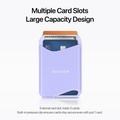 Portacarte magnetico Dux Ducis Arch con MagSafe e protezione RFID - Viola
