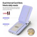 Portacarte magnetico Dux Ducis Arch con MagSafe e protezione RFID - Viola