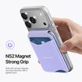 Portacarte magnetico Dux Ducis Arch con MagSafe e protezione RFID - Viola