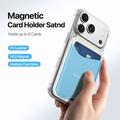 Portacarte magnetico Dux Ducis Arch con MagSafe e protezione RFID - Bianco / Blu