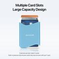 Portacarte magnetico Dux Ducis Arch con MagSafe e protezione RFID - Bianco / Blu
