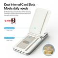 Portacarte magnetico Dux Ducis Arch con MagSafe e protezione RFID - Bianco / Blu