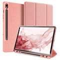 Custodia Smart Folio Tri-Fold Dux Ducis Domo per Samsung Galaxy Tab S9 - Rosa