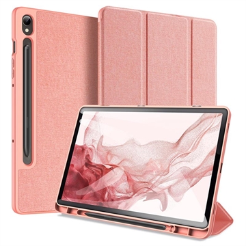 Custodia Smart Folio Tri-Fold Dux Ducis Domo per Samsung Galaxy Tab S9 - Rosa