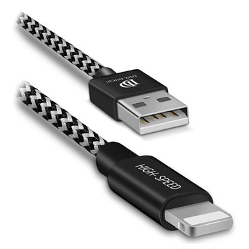 Dux Ducis K-ONE Lightning Cable - 2.1A, 2m - Black