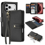 Custodia in pelle a portafoglio con copertura magnetica Dux Ducis Lawa per iPhone 18 Pro