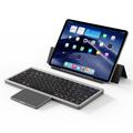 Tastiera Bluetooth multifunzionale Dux Ducis con touchpad per laptop, tablet e smartphone - Nera