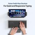 Tastiera Bluetooth multifunzionale Dux Ducis con touchpad per laptop, tablet e smartphone - Nera