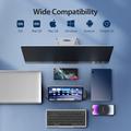 Tastiera Bluetooth multifunzionale Dux Ducis con touchpad per laptop, tablet e smartphone - Nera