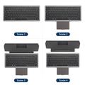 Tastiera Bluetooth multifunzionale Dux Ducis con touchpad per laptop, tablet e smartphone - Nera