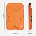 Portacarte magnetico con blocco RFID e supporto Dux Ducis Papo - Compatibile con MagSafe - Arancione