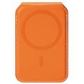 Portacarte magnetico con blocco RFID e supporto Dux Ducis Papo - Compatibile con MagSafe - Arancione
