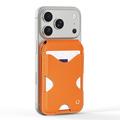Portacarte magnetico con blocco RFID e supporto Dux Ducis Papo - Compatibile con MagSafe - Arancione