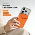 Portacarte magnetico con blocco RFID e supporto Dux Ducis Papo - Compatibile con MagSafe - Arancione
