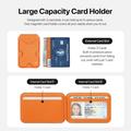 Portacarte magnetico con blocco RFID e supporto Dux Ducis Papo - Compatibile con MagSafe - Arancione