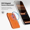 Portacarte magnetico con blocco RFID e supporto Dux Ducis Papo - Compatibile con MagSafe - Arancione