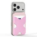 Portacarte magnetico con blocco RFID e supporto Dux Ducis Papo - Compatibile con MagSafe - Rosa