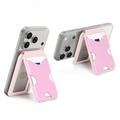 Portacarte magnetico con blocco RFID e supporto Dux Ducis Papo - Compatibile con MagSafe - Rosa
