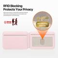 Portacarte magnetico con blocco RFID e supporto Dux Ducis Papo - Compatibile con MagSafe - Rosa