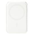Portacarte magnetico con blocco RFID e supporto Dux Ducis Papo - Compatibile con MagSafe - Bianco / Verde