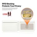 Portacarte magnetico con blocco RFID e supporto Dux Ducis Papo - Compatibile con MagSafe - Bianco / Verde