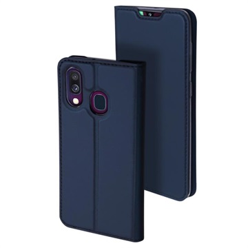 Dux Ducis Skin Pro Samsung Galaxy A40 Flip Case - Dark Blue