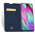 Dux Ducis Skin Pro Samsung Galaxy A40 Flip Case - Dark Blue