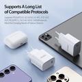 Caricabatterie da muro Duzzona T11 20W USB-C PD - Spina UE - Bianco