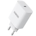 Caricabatterie da muro rapido Duzzona T3 da 20W con USB-C PD - Spina UE - Bianco
