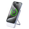 Stazione di ricarica wireless magnetica 3 in 1 Duzzona W19 da 15W - Compatibile con MagSafe - Bianca